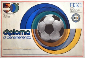 1972 DIPLOMA DI BENEMERENZA 50° ANNIVERSARIO