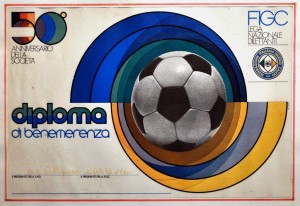 1972 DIPLOMA DI BENEMERENZA 50° ANNIVERSARIO