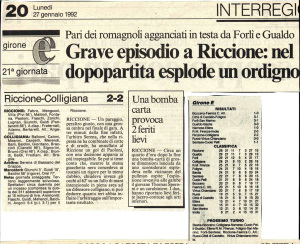 1992 01 25 Riccione Colligiana 2 a 2