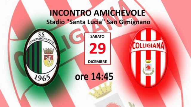 Sabato 29 amichevole a San Gimignano