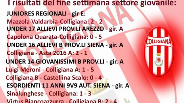 I risultati del settore giovanile