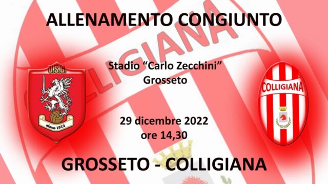Grosseto e Colligiana in allenamento congiunto
