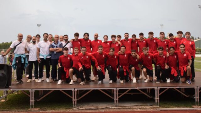 La presentazione delle squadre biancorosse